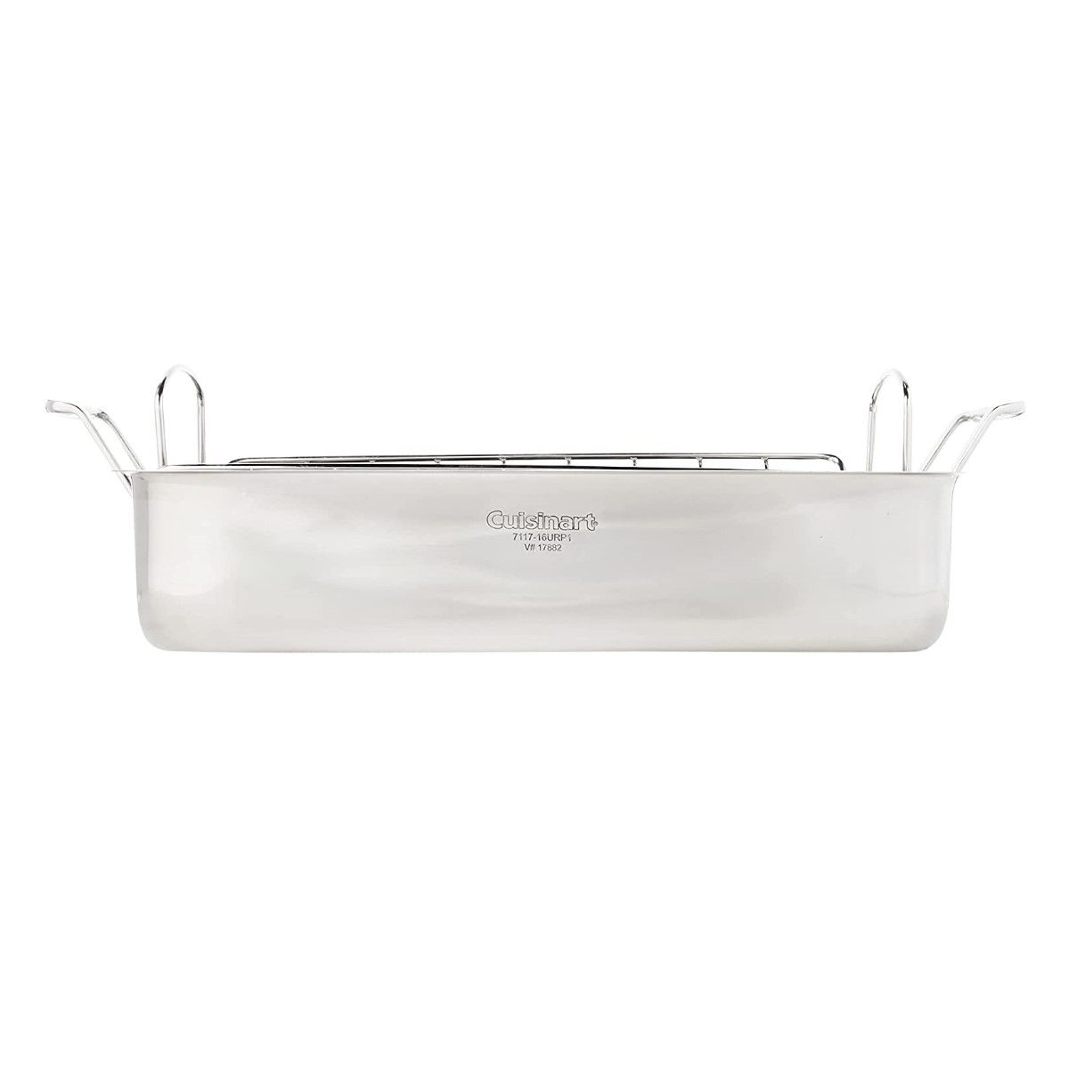  Cuisinart Chef's Classic Stainless Steel 16" Rectangular Roaster With Rack