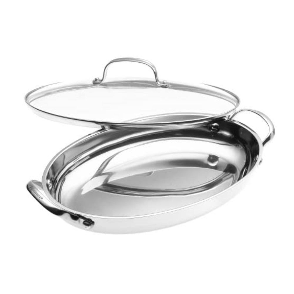 Cuisinart Classic Entertaining Stainless Steel Oval Buffet Server | 13.5"