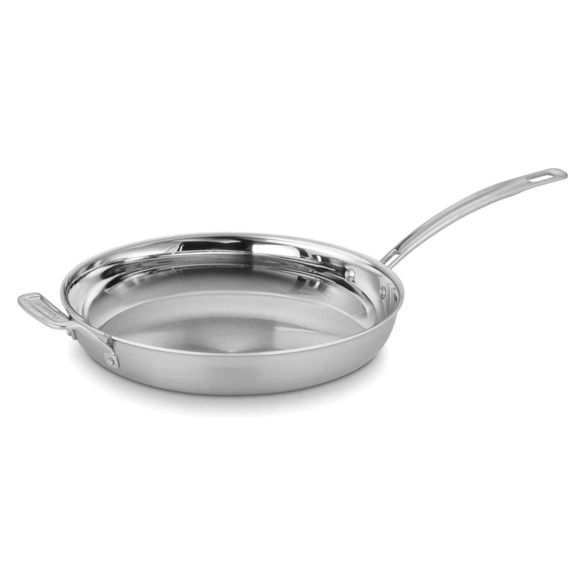  Cuisinart MultiClad Pro Triple Ply Stainless Steel 12" Skillet With Helper Handle