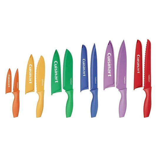  Cuisinart 12-Piece Color Knife Set With Blade Guards
