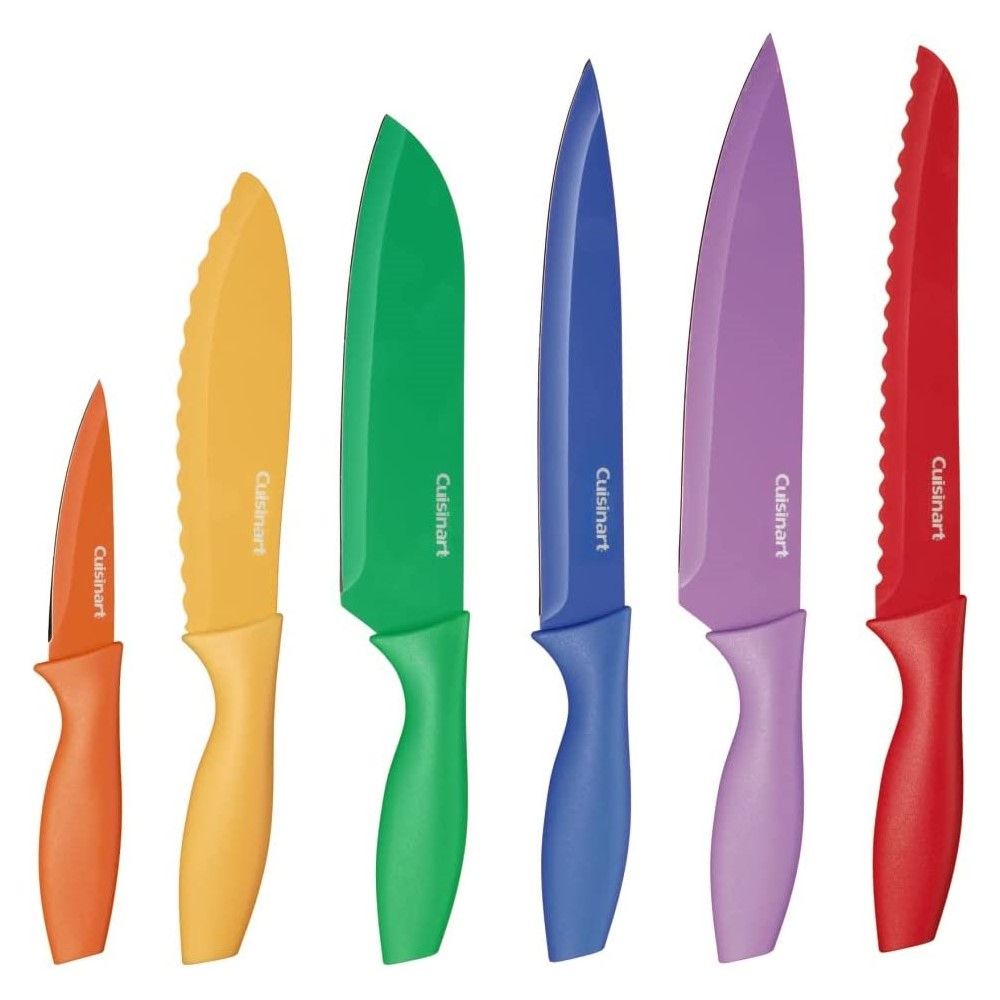  Cuisinart 12-Piece Color Knife Set With Blade Guards