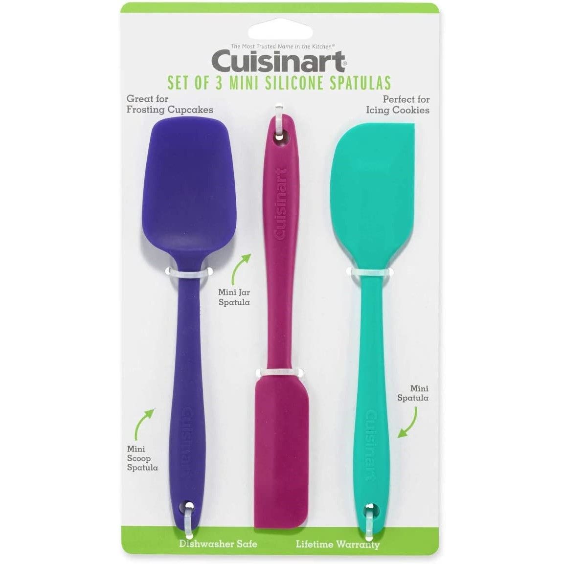  Cuisinart 3-Piece Mini Spatula Set | Deep Jewel