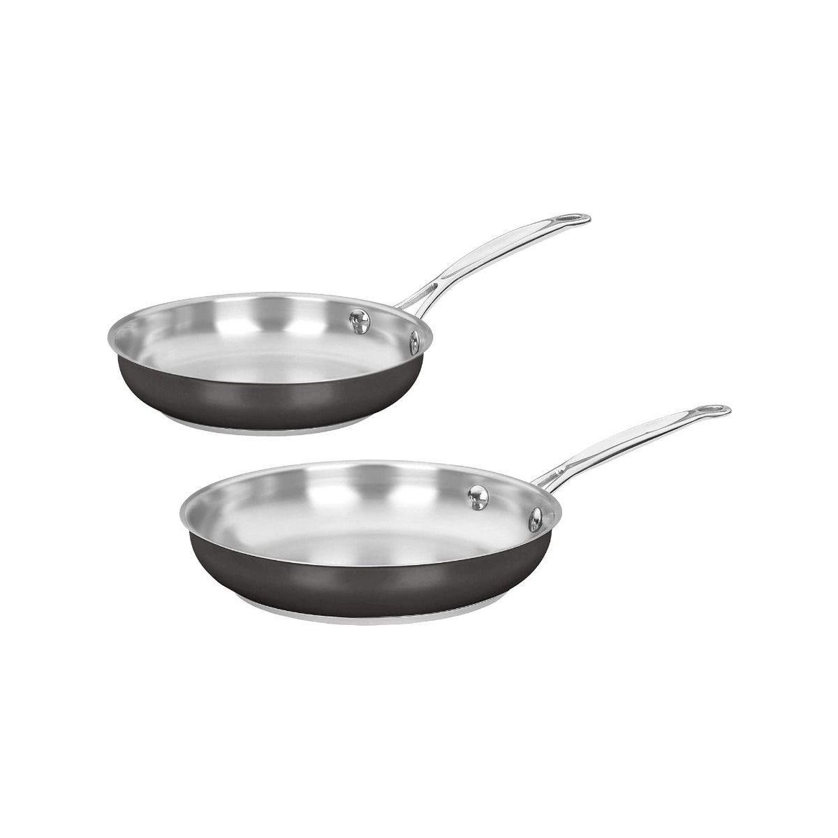  Cuisinart 11-Piece Black Stainless Cookware Set