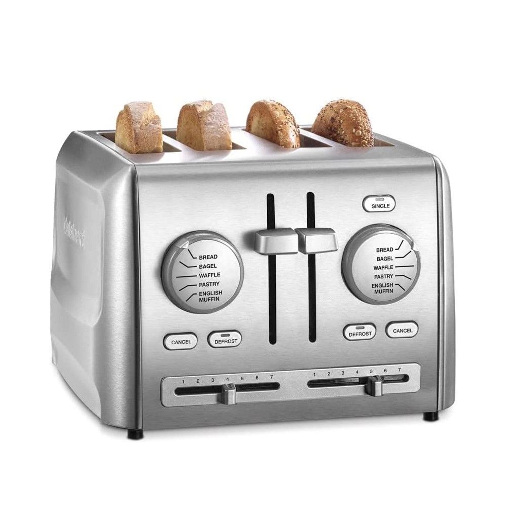  Cuisinart 4-Slice Custom Select Toaster | Stainless Steel