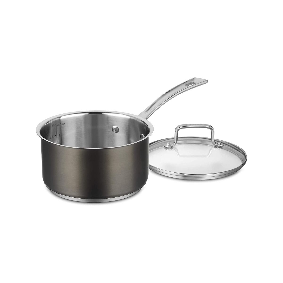  Cuisinart 11-Piece Black Stainless Cookware Set