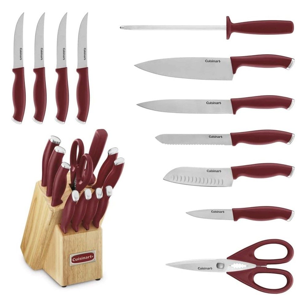  Cuisinart ColorPro 12-piece Block Set | Red