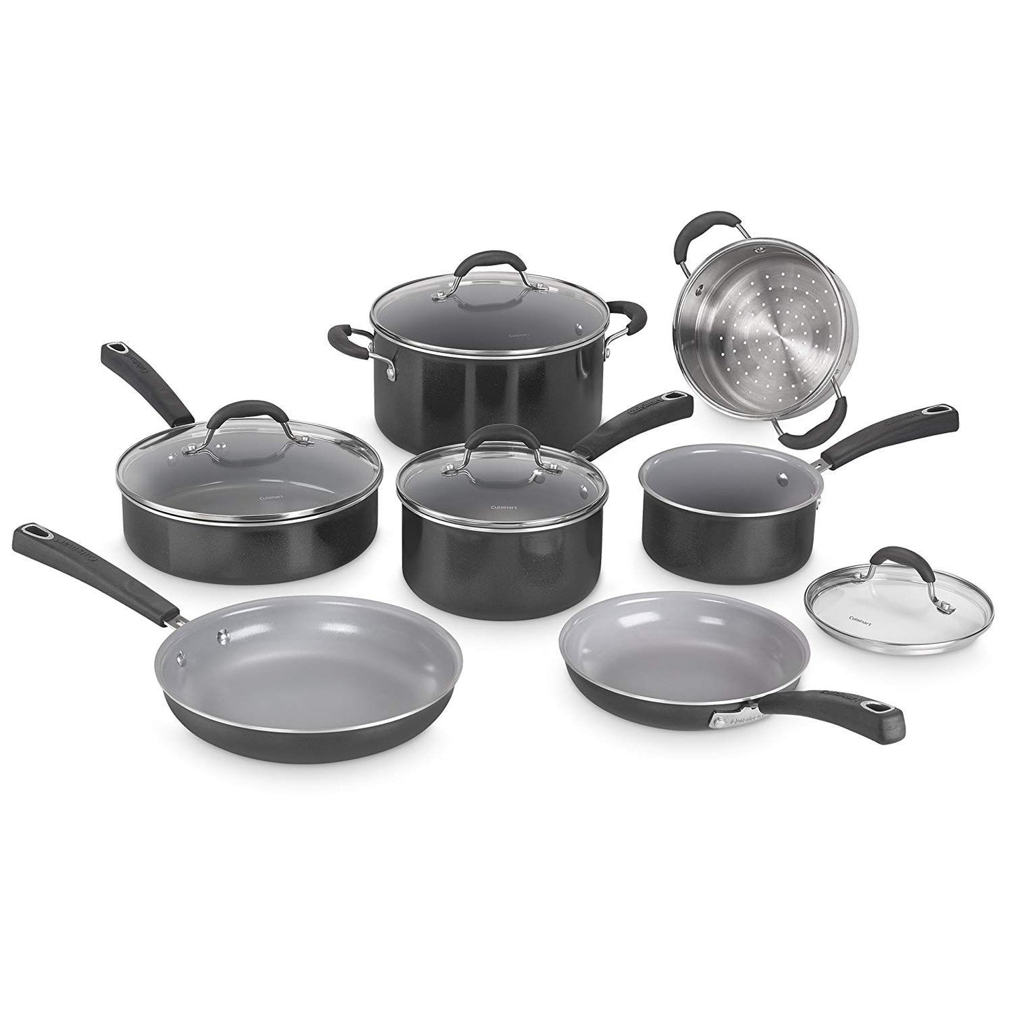  Cuisinart Advantage Ceramica XT 11-Piece Cookware Set | Black