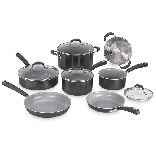  Cuisinart Advantage Ceramica XT 11-Piece Cookware Set | Black