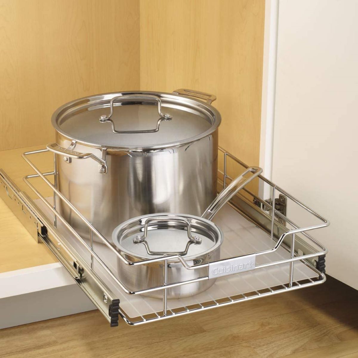  Cuisinart 14" Sliding Cabinet Organizer | Chrome