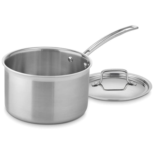  Cuisinart MultiClad Pro Triple Ply Stainless Steel 4 Qt. Saucepan