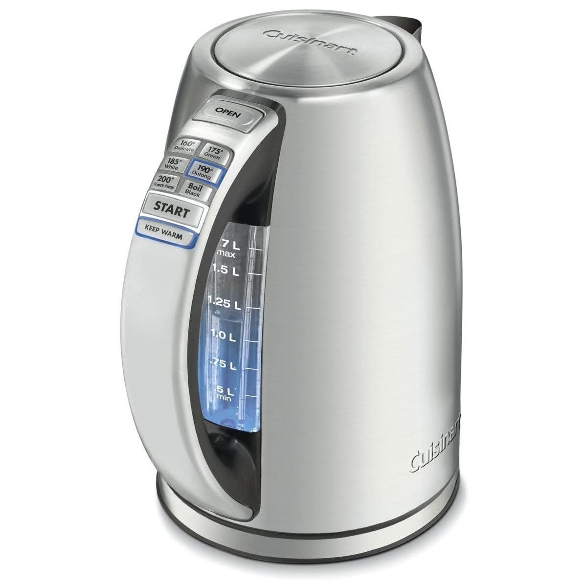  Cuisinart PerfecTemp® Cordless Electric Kettle | Stainless Steel