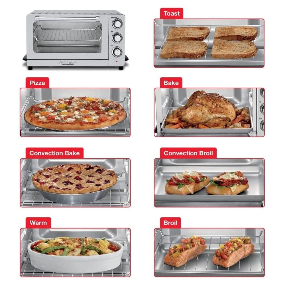  Cuisinart Convection Toaster Oven Broiler | Stainless Steel
