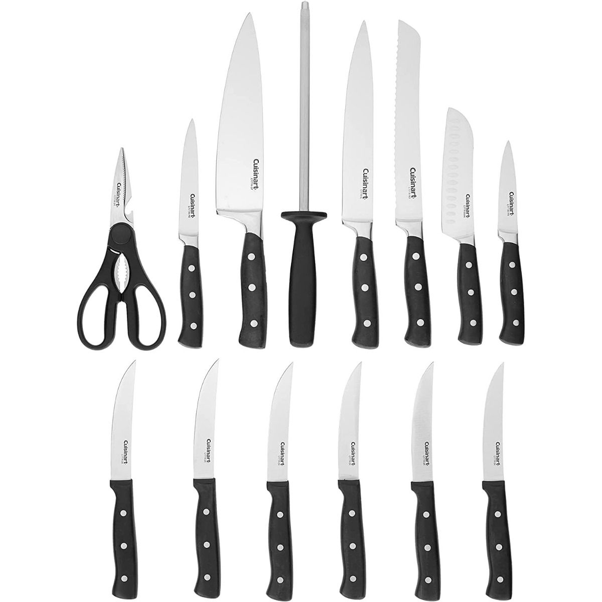  Cuisinart 15-Piece Triple Rivet Cutlery Block Set