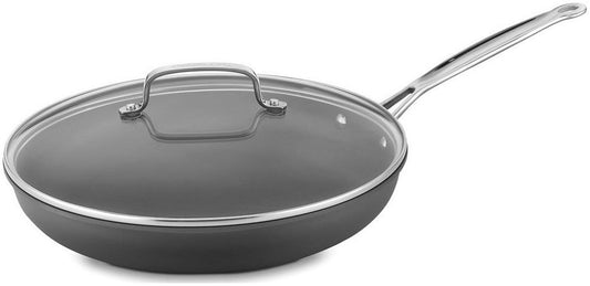  Cuisinart Chef's Classic Hard Anodized Nonstick 12" Skillet With Lid