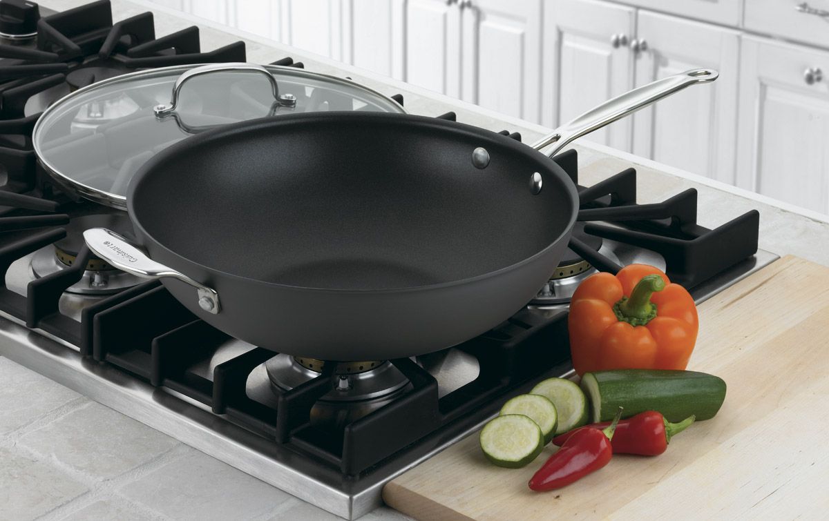  Cuisinart Chef's Classic Hard Anodized Nonstick 12.5" Stir-Fry Pan