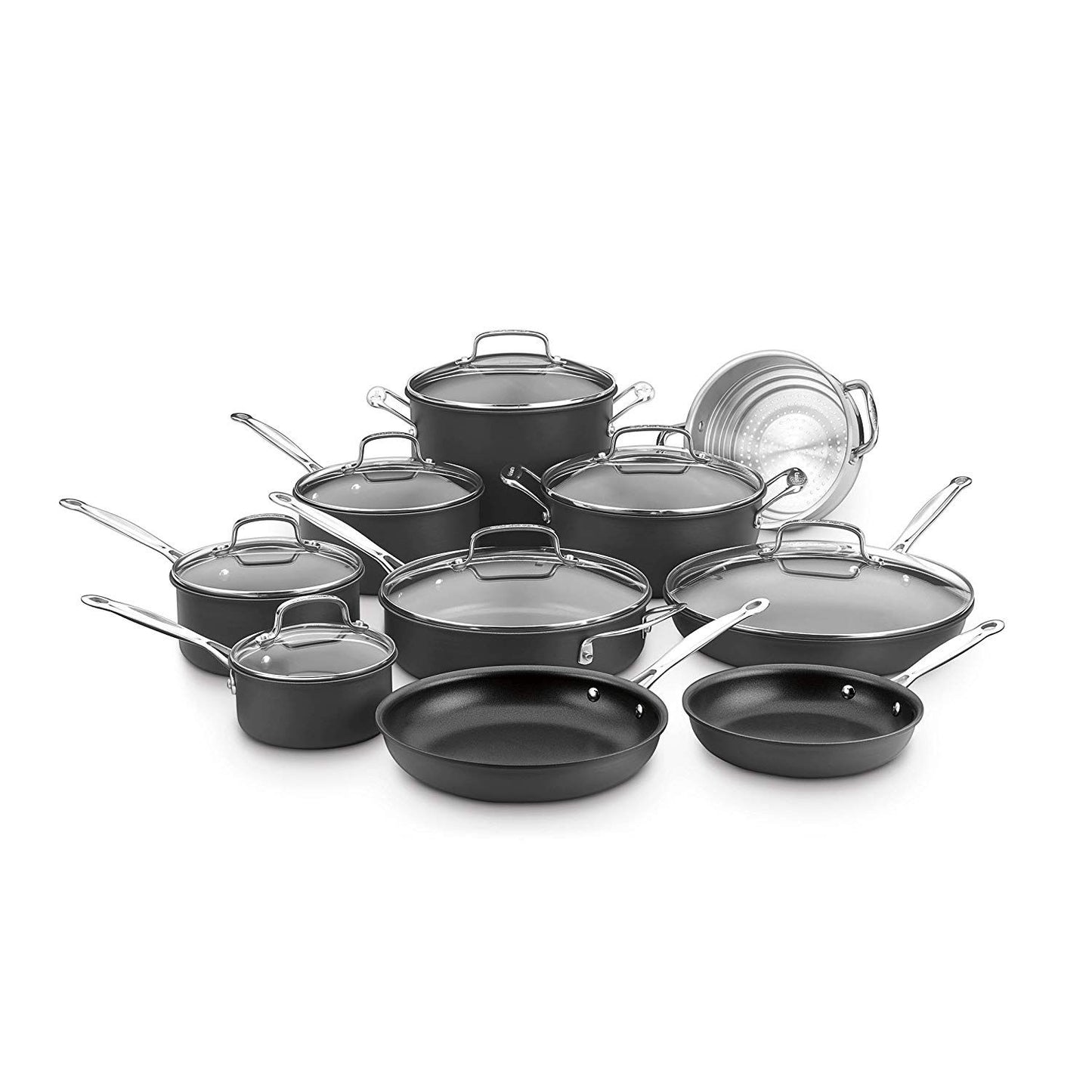  Cuisinart Chef's Classic Hard Anodized Nonstick Cookware Set | 17-Piece