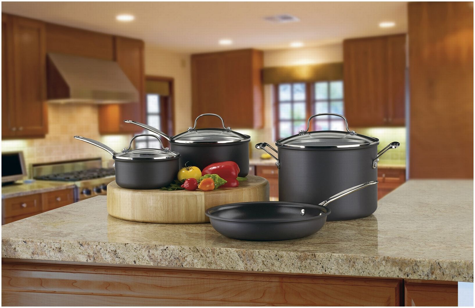  Cuisinart Chef's Classic Hard Anodized Nonstick Cookware Set | 7-Piece