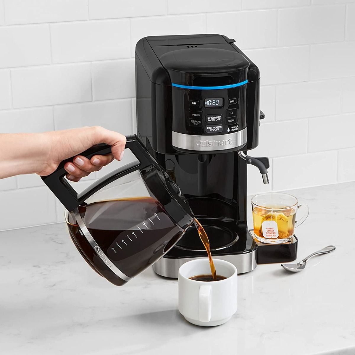  Cuisinart Coffee Plus 12-Cup Programmable Coffeemaker + Hot Water Spout