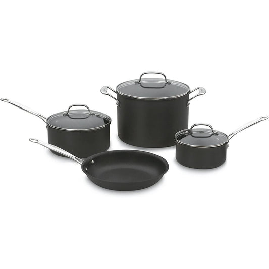  Cuisinart Chef's Classic Hard Anodized Nonstick Cookware Set | 7-Piece
