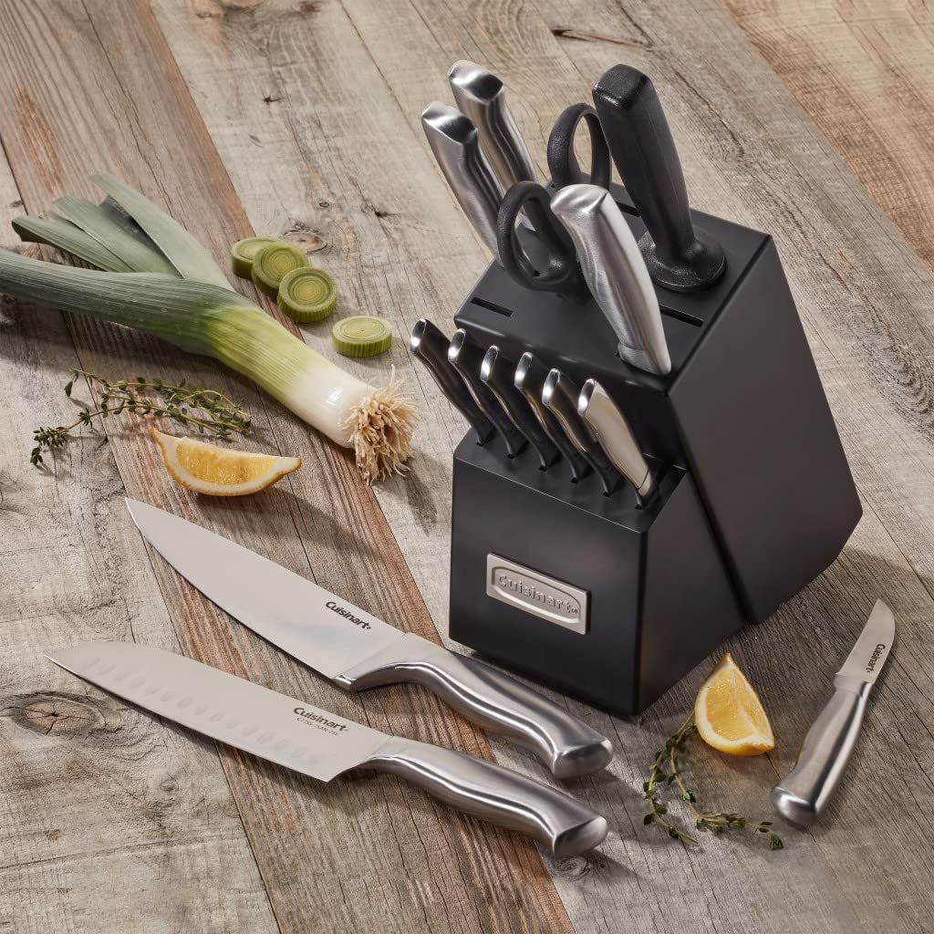  Cuisinart Stainless Steel Hollow Handle 15-piece Block Set