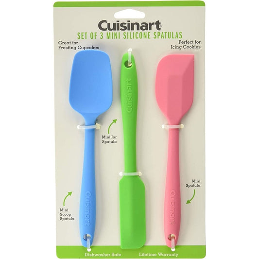  Cuisinart 3-Piece Mini Spatula Set | Bright Jewel