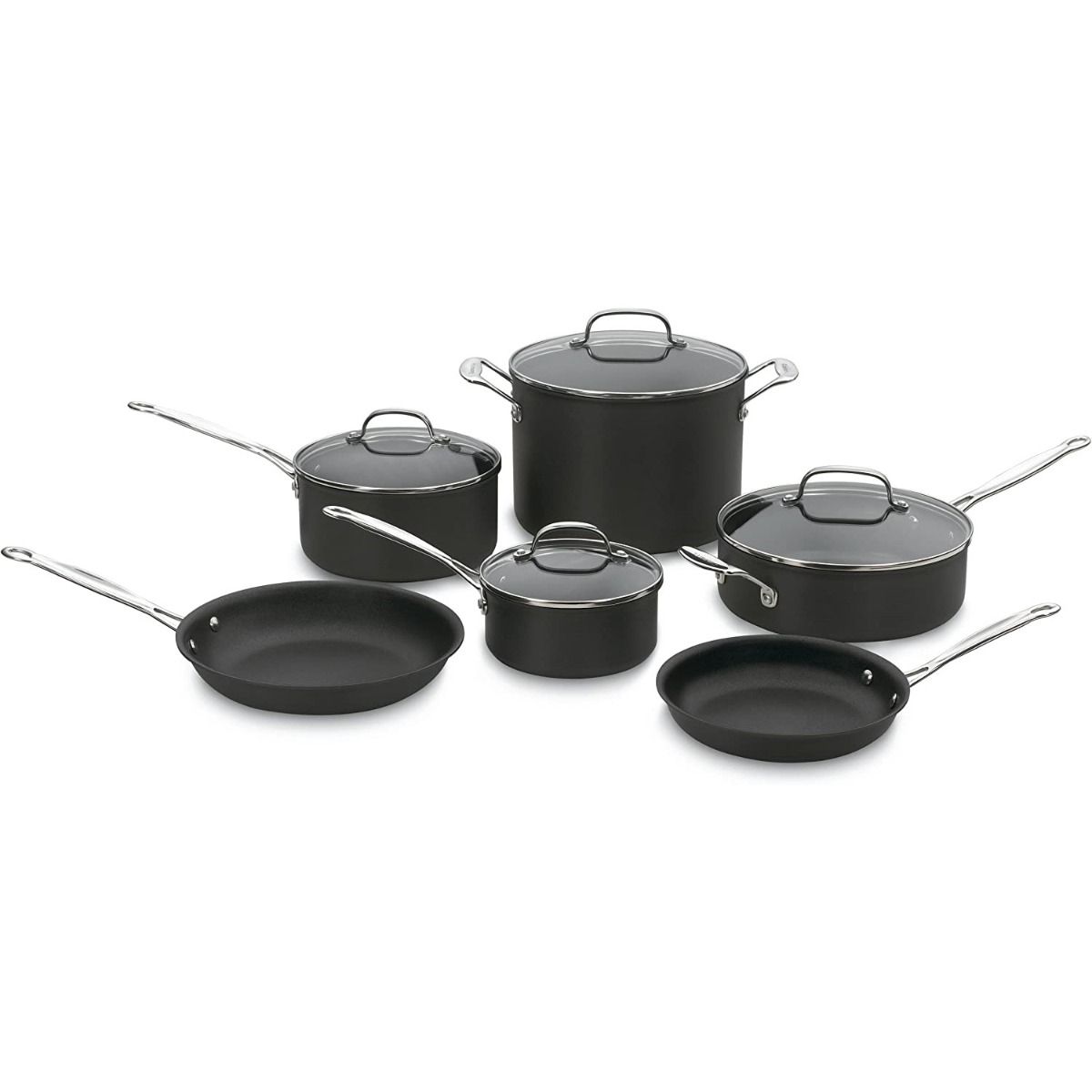  Cuisinart Chef's Classic Hard Anodized Nonstick Cookware Set | 10-Piece