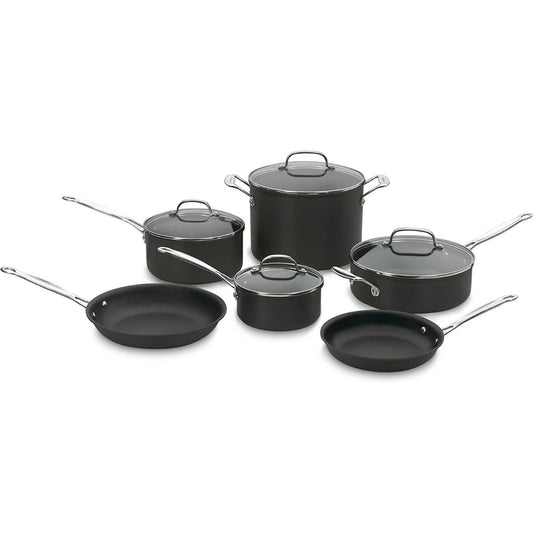  Cuisinart Chef's Classic Hard Anodized Nonstick Cookware Set | 10-Piece