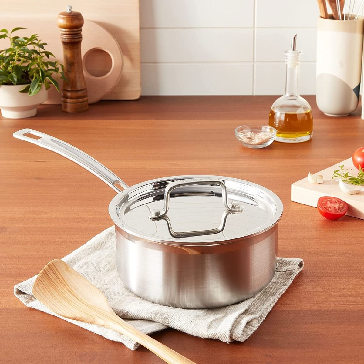  Cuisinart MultiClad Pro Triple Ply Stainless Steel 2 Qt. Saucepan
