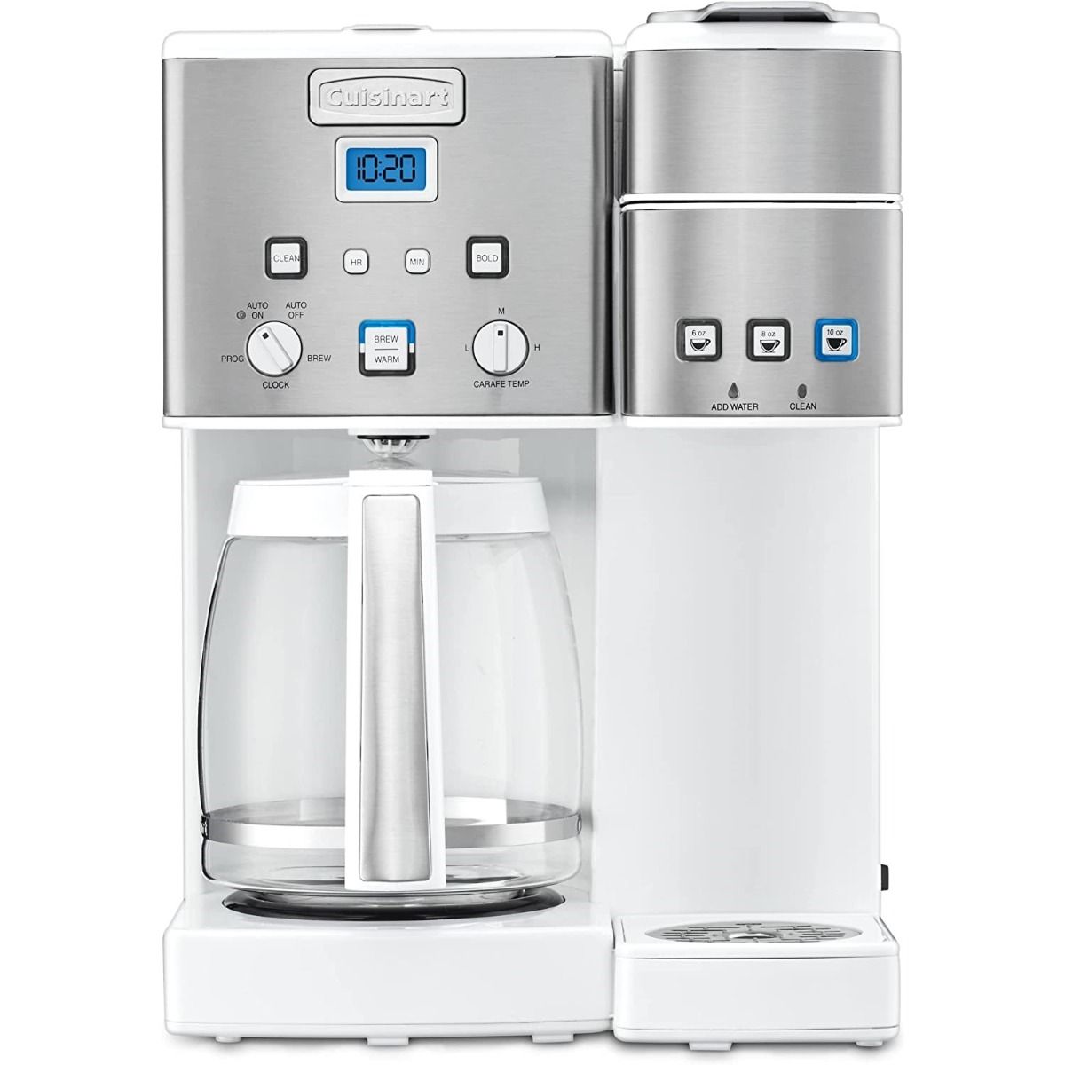  Cuisinart Coffee Center 12-Cup Coffee Maker & Single-Serve Brewer |White