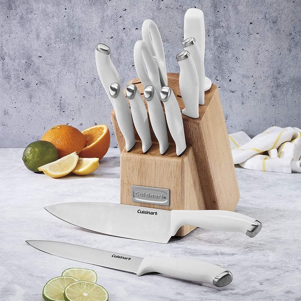  Cuisinart Classic ColorPro Collection 12-Piece Knife Block Set | White