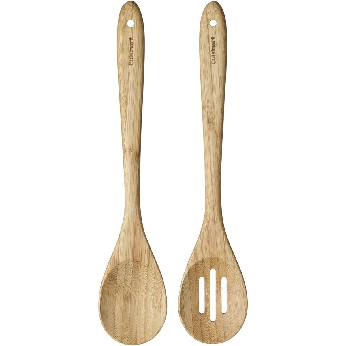  Cuisinart Bamboo Spoon Set | Slotted And Solid