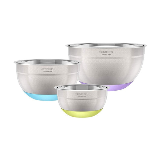  Cuisinart Stainless Steel Mixing Bowls With Non-Slip Base | Set Of 3