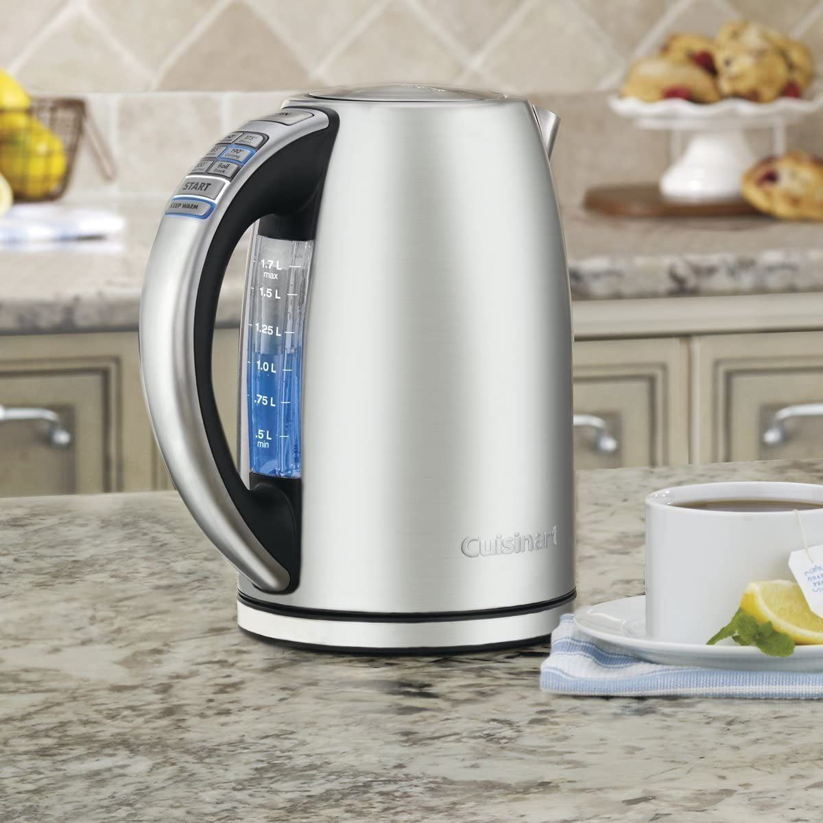  Cuisinart PerfecTemp® Cordless Electric Kettle | Stainless Steel