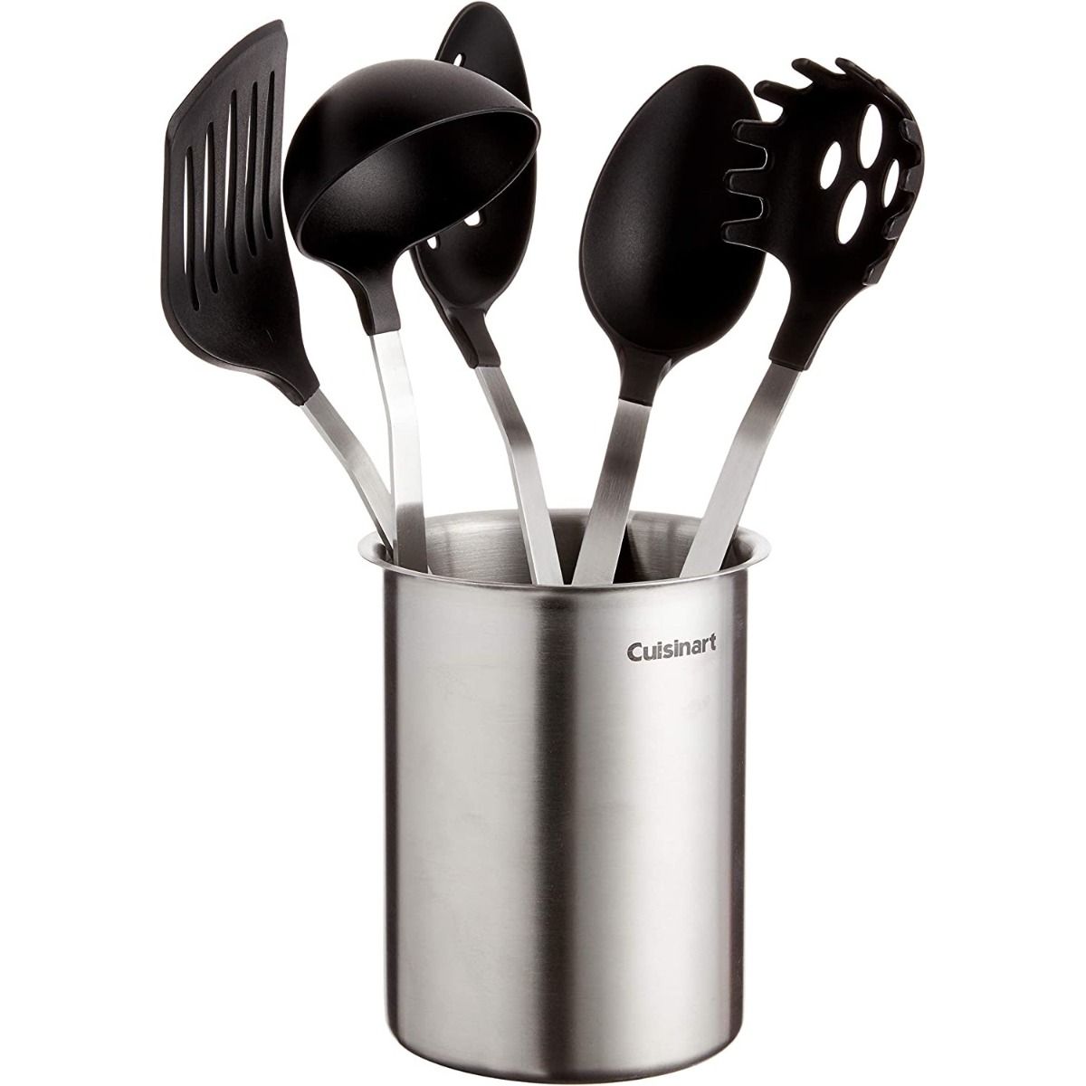  Cuisinart Barrel Handle Utensil Set With Crock