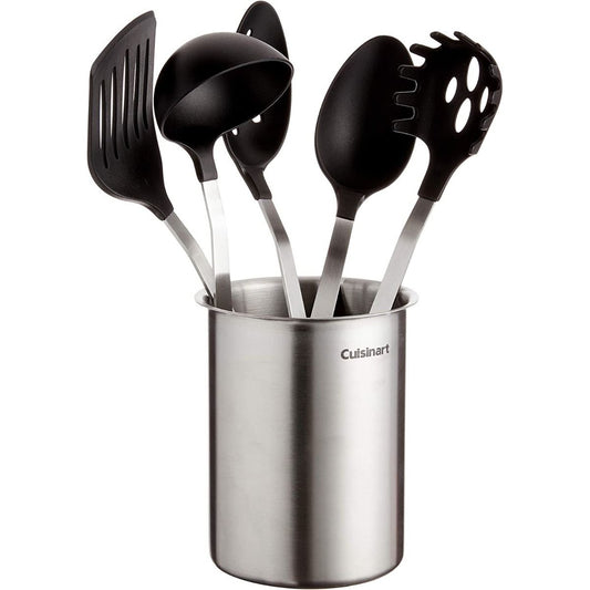  Cuisinart Barrel Handle Utensil Set With Crock