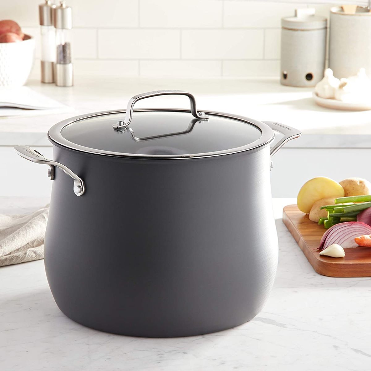  Cuisinart Contour Hard Anodized Stockpot With Cover | 12 Qt.