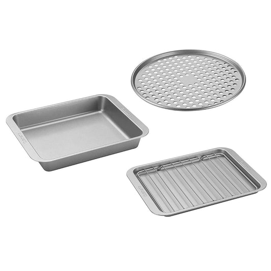  Cuisinart Chef's Classic Nonstick Bakeware | 4-Piece Toaster Oven Baking Pan Set