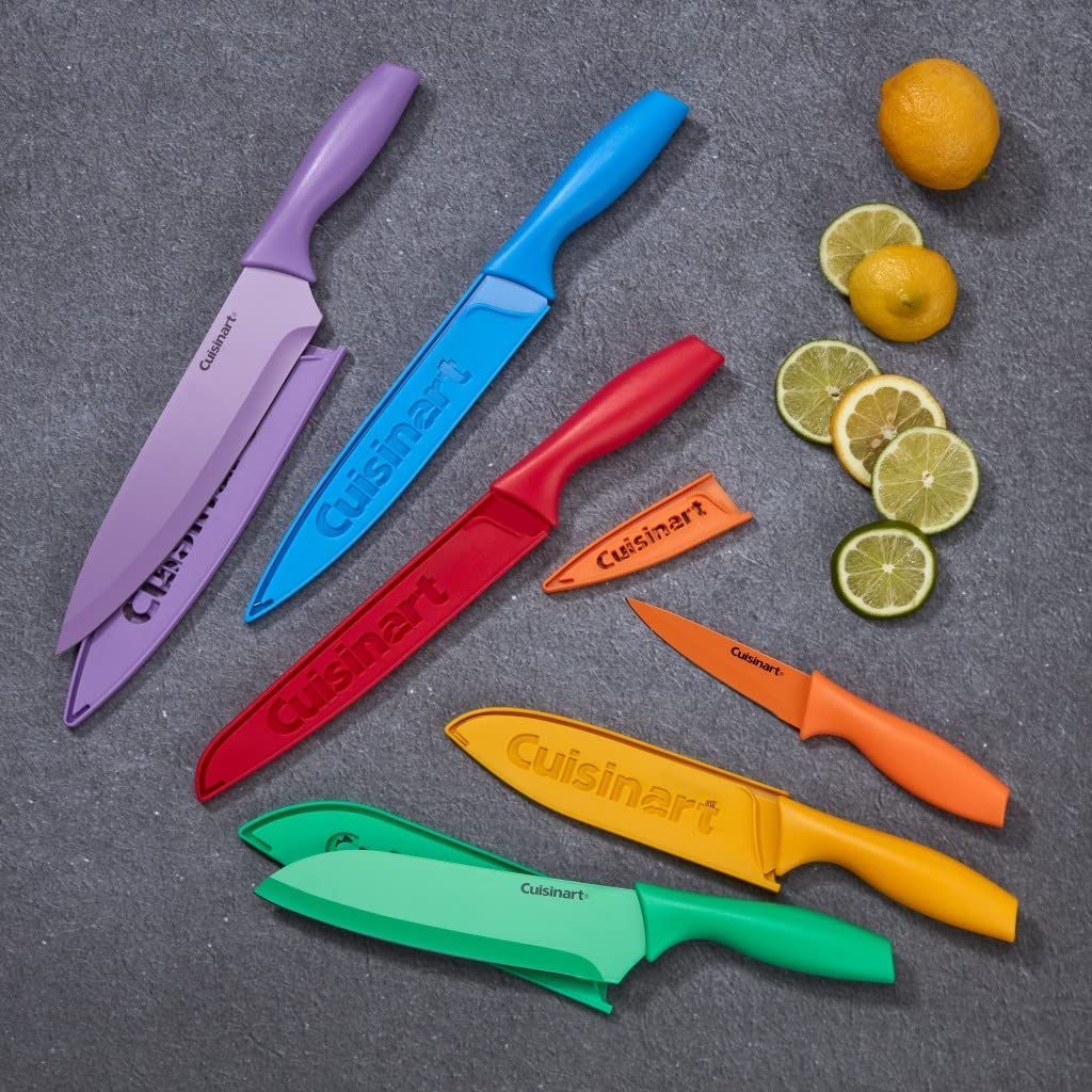  Cuisinart 12-Piece Color Knife Set With Blade Guards