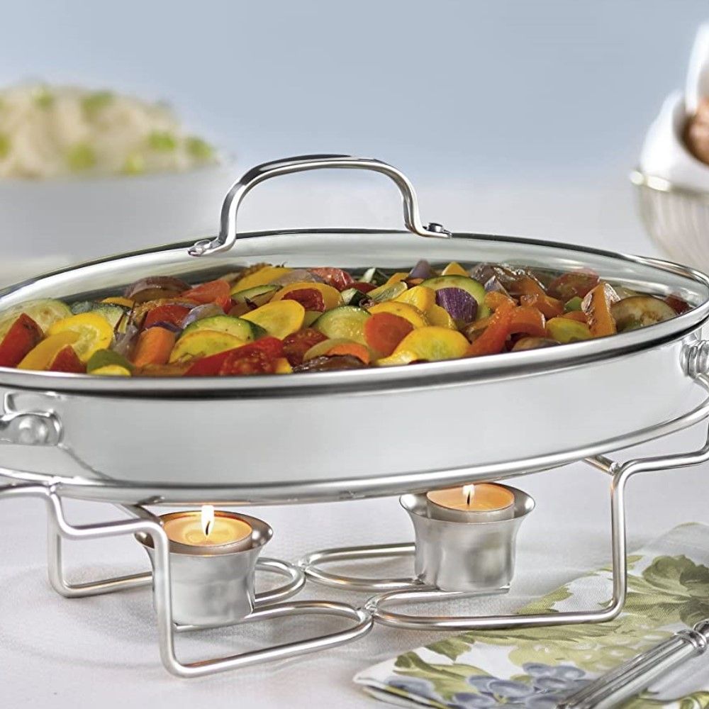  Cuisinart Classic Entertaining Stainless Steel Oval Buffet Server | 13.5"