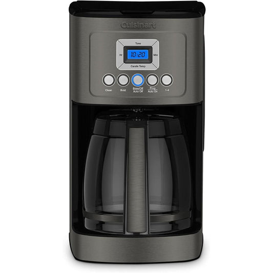  Cuisinart 14-Cup Programmable Coffee Maker | Black Stainless