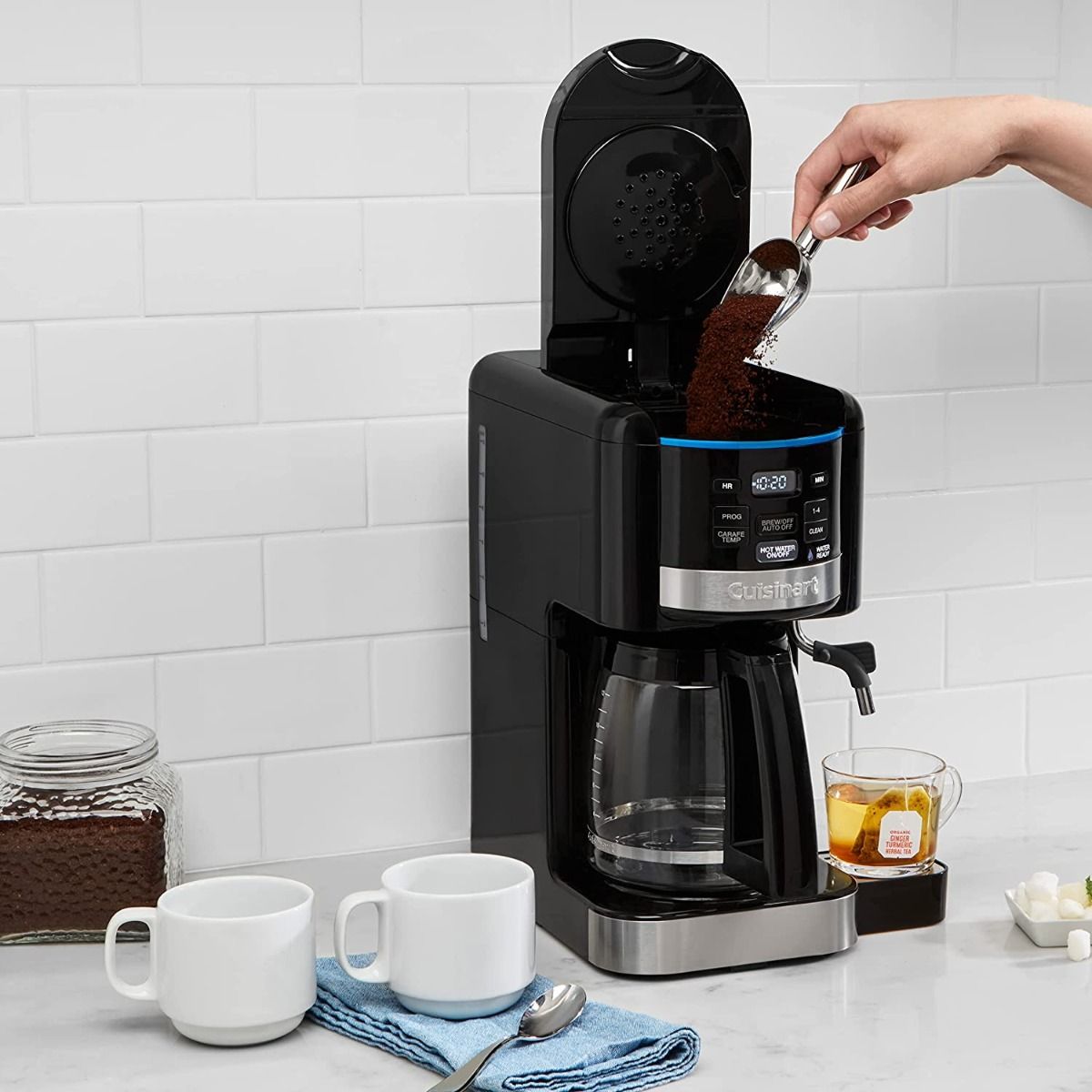  Cuisinart Coffee Plus 12-Cup Programmable Coffeemaker + Hot Water Spout