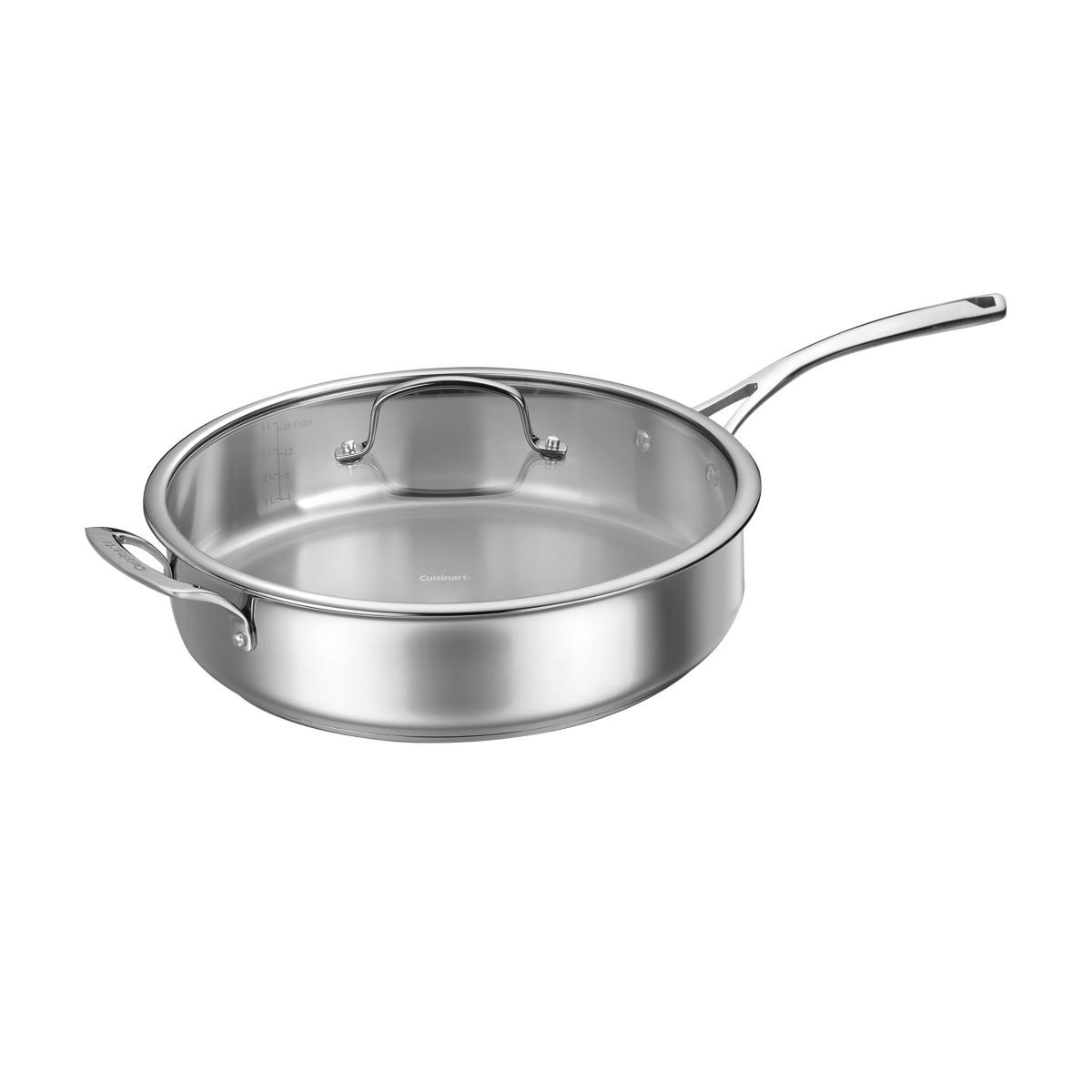  Cuisinart Forever Stainless Saute Pan With Helper Handle & Cover | 5.5 Qt.