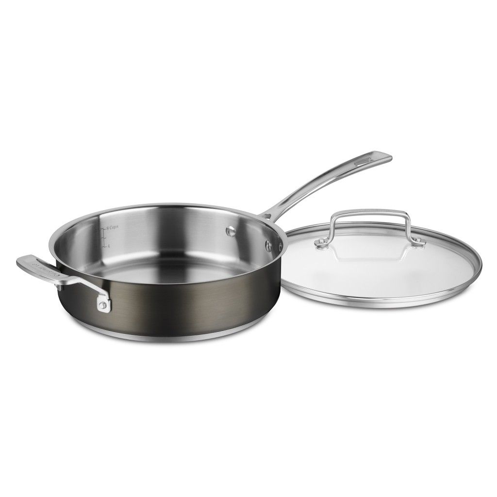  Cuisinart 11-Piece Black Stainless Cookware Set