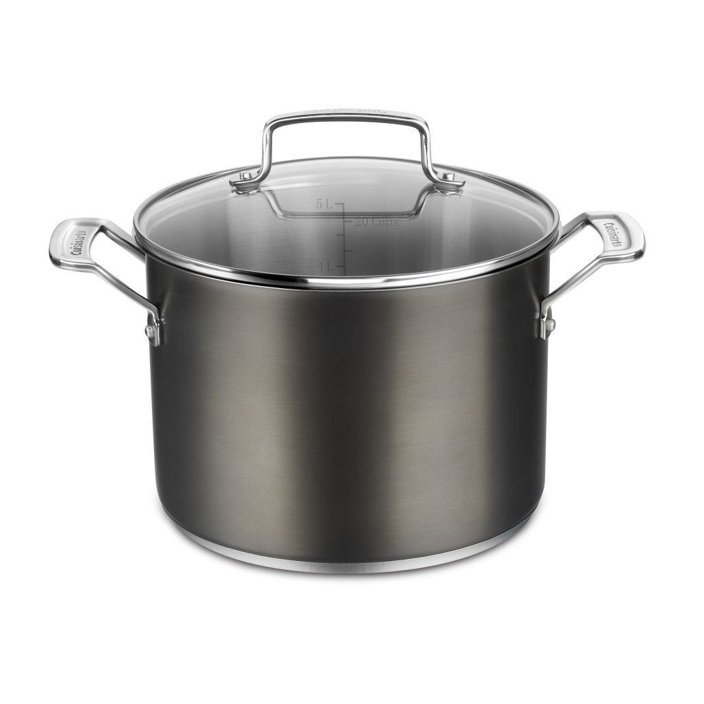  Cuisinart 11-Piece Black Stainless Cookware Set