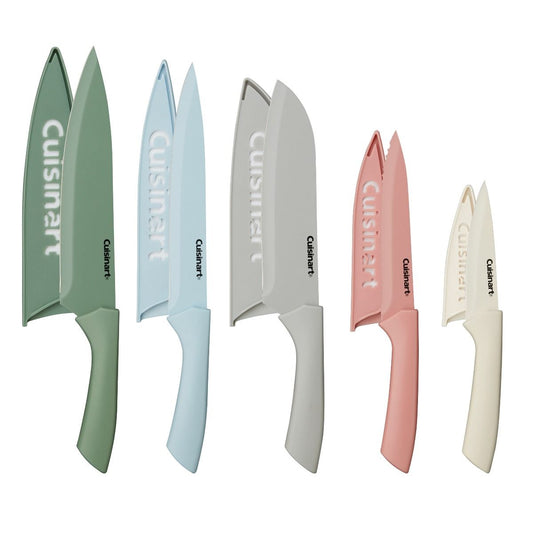  Cuisinart 10-Piece Ceramic Coated Color Knife Set