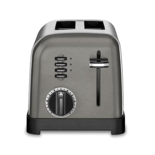  Cuisinart 2 Slice Classic Metal Toaster | Black & Brushed Stainless Steel