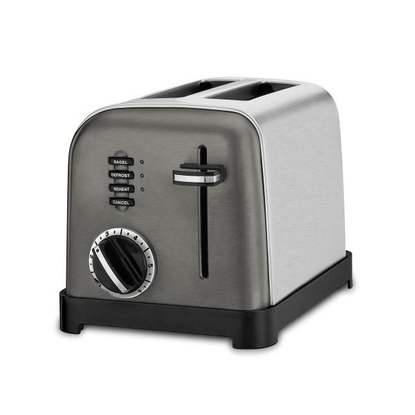  Cuisinart 2 Slice Classic Metal Toaster | Black & Brushed Stainless Steel