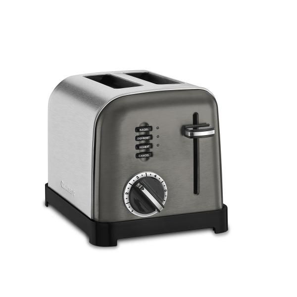  Cuisinart 2 Slice Classic Metal Toaster | Black & Brushed Stainless Steel