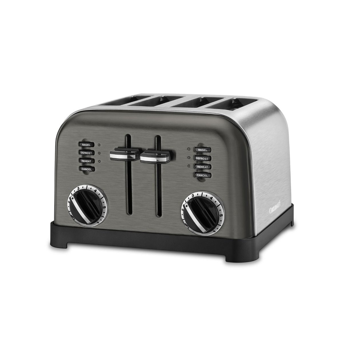  Cuisinart 4-Slice Classic Metal Toaster | Black & Brushed Stainless Steel