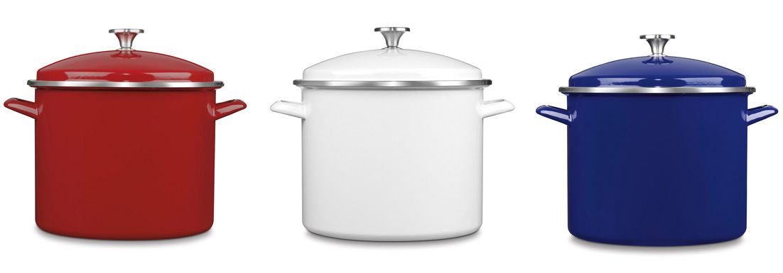  Cuisinart Chef's Classic 12 Qt. Stock Pots - Enamel On Steel Available In Multiple Colors